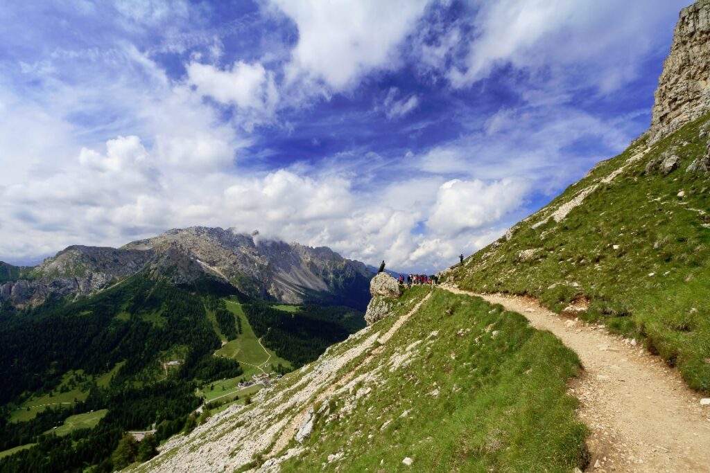 Wanderweg: Costalunga pass, Italian Dolomiten