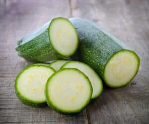 Zucchini Anschnitt